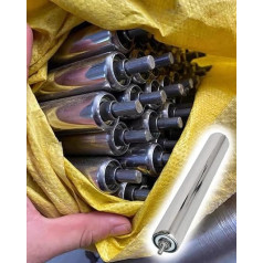 Förderband Ersatz -Förderbänder Rollen - 2 -Zoll -Durchmesser 1/2 -Zoll -Achsdurchmesser, Schwerkraftübertragung Aus Rostfreiem Stahl, Roller Ständerscheibe Teil(5PCS,L900mm (35 3/8