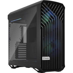 Fractal Design Torrent RGB Black - Light tint tempered glass panels - Open grille for maximum air intake - Two 180mm RGB PWM and three 140mm RGB fans included - ATX Airflow Mid Tower PC Gaming Case