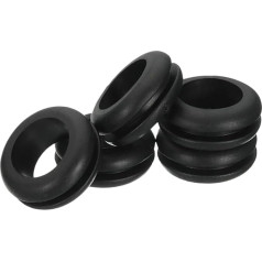 ZMGYF 180 Piece Black Rubber Gasket Kit Gaskets Grommets Assortment Spare Parts Wiring Cable