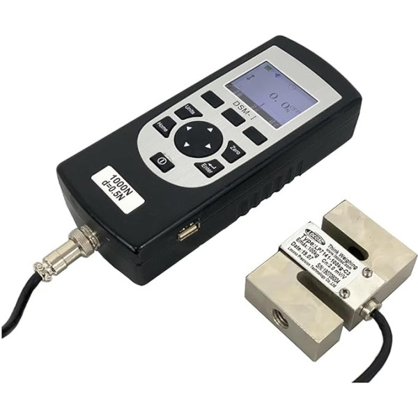 POOIQX Stainless Steel Load Cell Sensor Push Pull Digital Force Meter Improved Accuracy