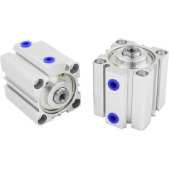 Kompaktzylinder SDA-Serie SDA20 SDA25 SDA32 SDA40 SDA50 SDA63 Hub 5 10 20 25 30 doppeltwirkender pneumatischer Kolbenzylinder (Storke 35 mm, Bohrung 32 mm)