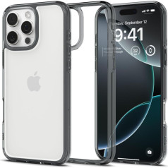 Spigen Aizmugurējais korpuss iPhone 16 Pro Ultra Hybrid - caurspīdīgi pelēks