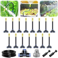360° Garden Watering System, 2025 Automatic Plant Watering System with Spray Head, 5M/10M/15M Hose Set for Gardens, Greenhouses & Lawns, Water-Saving Watering (15 Metre Set)