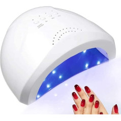 SQUADO® 5S-30S-60S Semi-Permanent LED Nail Dryer for Manicure Pedicure UV Nail Dryer 48W Automatic Start Sensor with 3 Timers