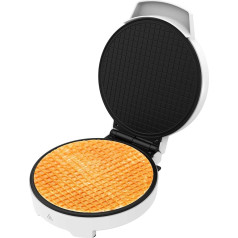 Cecotec Fun Gofrestone Cone Waffle Iron, 1000 W, Stainless Steel Surface, 1-5 Heart-Shaped Waffles or a Large Waffle, Non-Stick Plate, Light Indicator, Overheating Protection