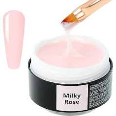 SINCERO SALON Builder Gel for Gel Nails, Milky Rose, UV Gel for Nail Extension and Modelling, Nail Art, Gel Nail, Acrylic Gel for Nails, Colour Gel for Gel Nails, Sealing Gel for Gel Nails, 50 ml