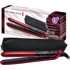 Remington Hair Straightener Silk S9600, ceramic coating with silk proteins, red