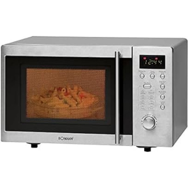 800 Watt Microwave with 1000 W Grill Stainless Steel