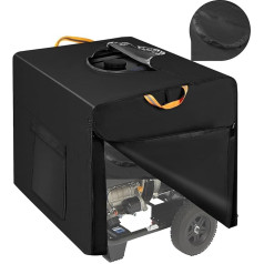 Universal Generator Cover for Outdoor Use with 2 Waterproof Zips, 800D Oxford Heavy Duty Generator Protective Cover with 2 Reflective Handles and Large Pockets (81 x 62 x 60 cm)