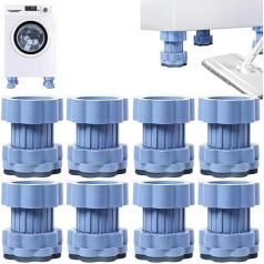 Universal Riser for Washing Machine Bases, Shock Absorbing Anti-Slip Pads for Washing Machines and Refrigerators, Moisture Resistant and Low Noise