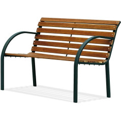 Biacchi Garden Bench Wood/Steel