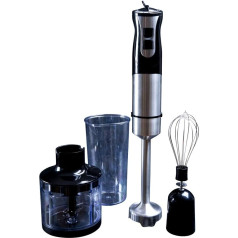 Gastronoma 18210001 – 1000 Watt Power Hand Blender Set 3 in 1 Perfect for Mixing Sauces and Soups - Fast and Efficient
