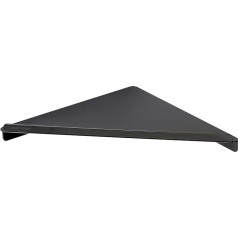 Sagittarius 280S1-B Corner Shower Shelf - 28 cm Rustproof Stainless Steel Shower Shelf, Polished SUS 304, Space Saving Organiser for Shower & Bathroom - Matt Black