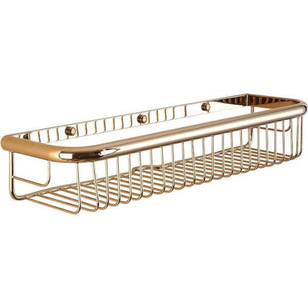 Beelee 30 cm Wall Mounted Bathroom Shower Caddy Bathroom Storage Basket Rectangular Shelf Orgnizer