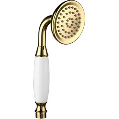 Skybath Shower Head Traditional Victorian Style Handheld Shower Sprayer Metal Brass Golden