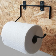 Parpyon® New Industrial Toilet Roll Holder for Bathroom, Dryer, Ideal for Kitchen, Garage, Gym, for Spool Paper Disposable Towels (Mod.7)