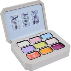 Tiardey Solid Gel Nail Polish Set, 9 Color Gel Nail Polish Palette, The Beauty of Spring Solid Gel Nail Art Kit, Portable Gift for Mum, Girlfriend, DIY