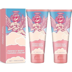 Perfect Body Tanning Cream, Intensive Tanning Luxe Cream, Sunbed Cream, Tan Accelerator, Self Tanner Oil, Achieve A Natural Tanning, Fast Tanning, for All Skin Types (2 Pieces)