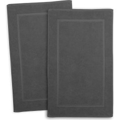 Hearth & Harbor Bath Towels - 100% Ring Spun Cotton Luxury Towels - Ultra Soft & Highly Absorbent Bath Towels Floor Mat - Dark Grey