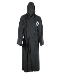 Star Sith Wars Bathrobe Cotton Black