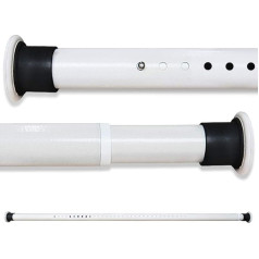 Extendable Shower Curtain Rail No Drilling Curtain Rod Clothes Telescopic Tension Rod Clamp Rod for Bathroom Window Kitchen Cabinet