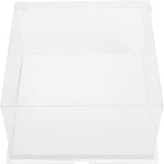 Operitacx 2 x 10 Inch Tall Cake Boxes PET Clear Cake Boxes No Ribbon 10 x 14 Inch for Bakery Boxes Cupcake Boxes Cake Boxes Transparent Gift Boxes (Clear)