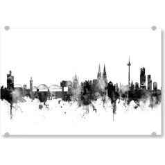 artboxONE Acrylic Glass Picture 120 x 80 cm Cologne Cologne Cologne Germany Skyline - Picture Cologne Cityscape Cologne