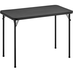 BOOSDEN Folding Table, Multifunctional Table, Folding Table as Camping Table, Garden Table, Balcony Table, Dining Table, Work Table, Foldable Table, 38.2 x 18.3 x 27.6 Inches