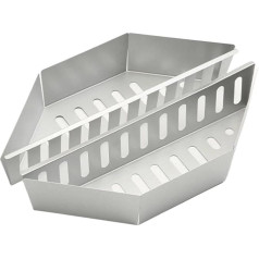 CGUOHU Charcoal Baskets, Charcoal Basket, Barbecue Accessories, Charcoal Holder for Outdoor Barbecues, Heat Resistant Wood for Barbecues for Barbecue Parties (2 Pieces)