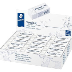 STAEDTLER Rasoplast 526B30 Self-Cleaning Eraser 43 x 19 x 13 mm Pack of 30