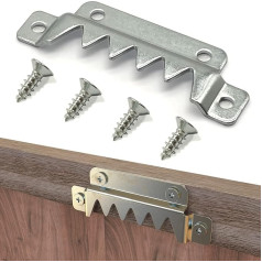 ForoGore 12 Heavy Duty Sawtooth Picture Hangers, Large Sawtooth Hangers with Screws, Picture Hangers for Frames, Paintings, Artworks, Supports 400 lbs