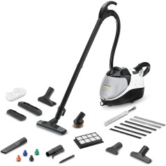 Kärcher Steam Vacuum Cleaner SV 7, Steam Pressure: 4 Bar, Heating Time: 5 min, Suction and Steam Volume Control, Multistage Filter System, 2 Tank System, with Floor Cleaning Set, Upholstery and