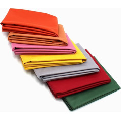 7 x 0.5 m Cotton Fabric Set, 148 cm Width, 100% Cotton, 3.5 m, Choice of Material, Many Colours, Patchwork (Colourful 2, Set of 7)