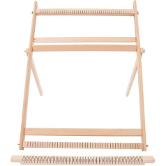 Adjustable Stand DIY Real Wood Loom Tapestry Loom for Tapestry Weaving 70 x 50 x 3 cm