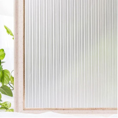 CottonColors Window Privacy Film Window Film Translucent Window Film No Glue Window Film Reeded Glass Decorative Patterned Static Cling Film for