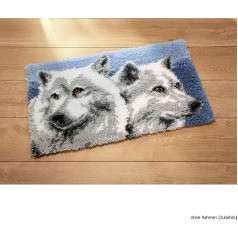 Vervaco Wolves Latch Hook Kit, Multi-Colour