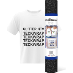 TECKWRAP Glitter HTV Heat Transfer Vinyl Roll 12