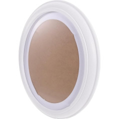 Warmhm 2pcs 10 glas rahmen oval bilderrahmen schwarz fotorahmen retro bilderrahmen acryl bilderrahmen vintage bilderrahmen display ständer holz bilderrahmen spiegel bambus 4x weiß