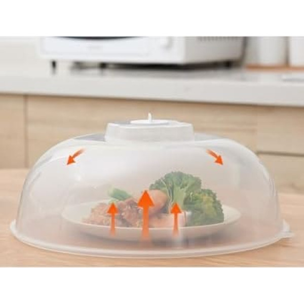 DOITOOL Microwave Cover 22cm Food Cover with Steam Vents Microwave Cover for Kitchen Microwave Cover