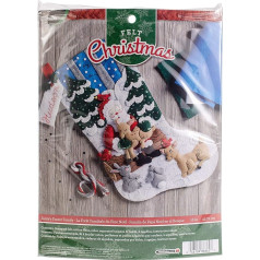 Bucilla Felt Stocking Applique Kit 18
