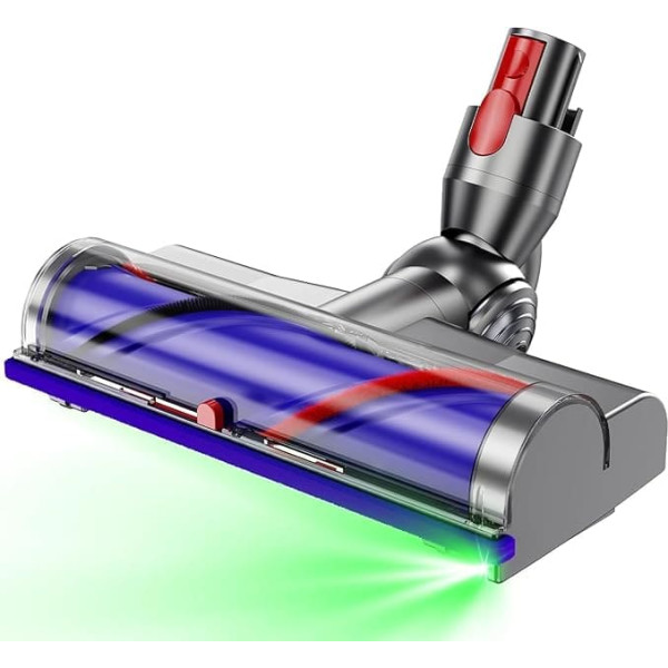 Elektrische Bürste kompatibel für Dyson V7 V8 V10 V11 V15，Ersatzteil Direktantrieb Reiniger Kopf Turbine Bodendüse，für Hartboden und Teppiche 270°-Drehmoment-Bürstenkopf mit LED-Scheinwerfern