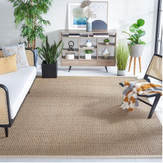 Safavieh NF114A Seagrass Rug 152 x 20.3 cm Natural & Beige