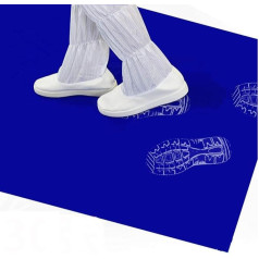10 Sheets Dirt Trapper Mat, Self-Adhesive, Dust-Free Adhesive Mat, Sticky Mat for Home, Office, Hospital, Laboratory, Blue (60 x 90 cm)