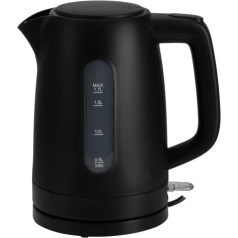 AD 1379b Elektriskā tējkanna 1,7 l | strix | plakanais sildītājs | automātiskā izslēgšanās | melna