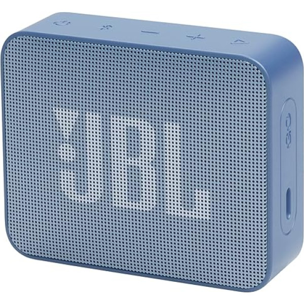 JBL GO Essential 2 Portable Bluetooth Speaker with Original Pro Sound, up to 5 Hours Battery Life, with IP67 Waterproof Design, Blue