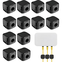 Magnetische Kabel-Clips, Kabel-Organizer, magnetische Schreibtisch-Kabel-Clips, selbstklebend, Kabel-Organizer, für Schreibtisch, Nachttisch, Ladekabel, USB, Audiokabel, 12 Stück