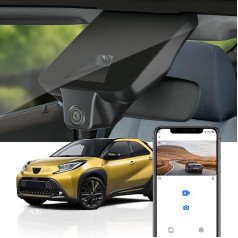 Fitcamx Dashcam 4K Compatible with Toyota Aygo X 2018 2019 2020 2021 2022 2023 2024, OEM Car Camera UHD 2160P Video WiFi, Loop Recording, G-Sensor, WDR Dasch-cam Car, Plug & Play, with 64GB Card