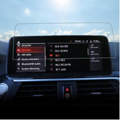 SHAOHAO Car Navigation Screen Protector for BMW X3 G01 2018-2021 /X4 G02 2019-2021 GPS Transparent Screen Protector Scratch-Resistant 9H Anti-Fingerprint Tempered Glass Screen Protector Tempered