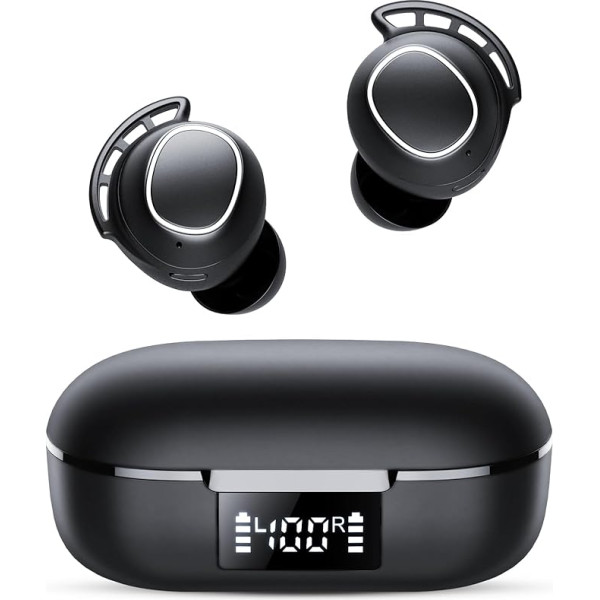Bluetooth Headphones, Wireless Bluetooth 5.3 Headphones with Microphone, 2025 Wireless Headphones, Waterproof Earphones, USB-C