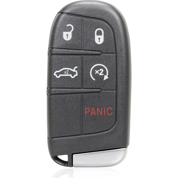 MACHSWON Replacement Remote Control for Chrysler 200 300 for Dodge - Charger Challenger Dart Limited 5 Buttons M3N40821302 433MHz 46 Chip with Door Key